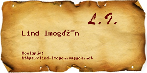 Lind Imogén névjegykártya